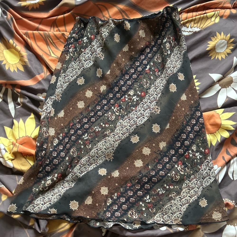 90’s Vintage Printed Skirt | size large